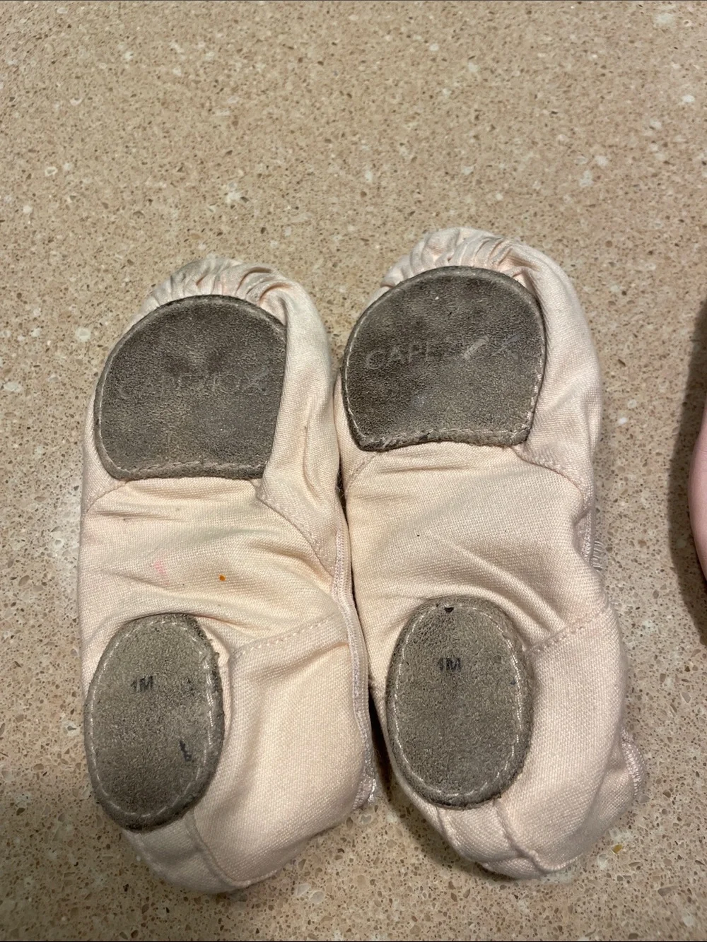 Capezio Kids Ballet Slippers in Light Pink and Blush